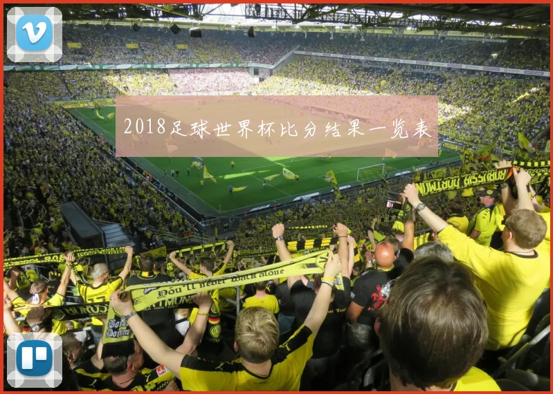2018足球世界杯比分结果一览表